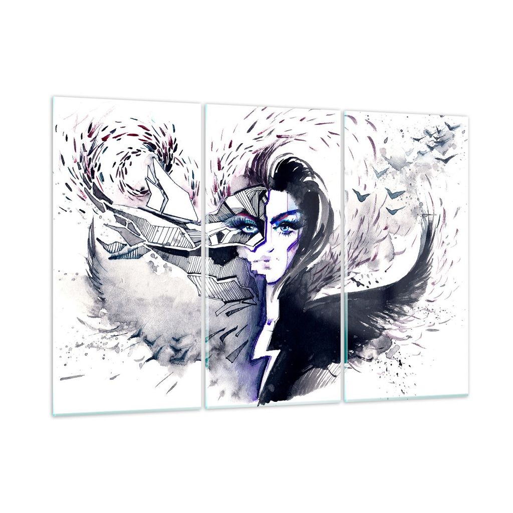 Bilder auf glas - Erwachsene emotional Fantasie - 165x110cm - Glasbilder - Wandbilder - Kunstdruck - zum Aufhängen bereit - Wanddekoration aus Gla...