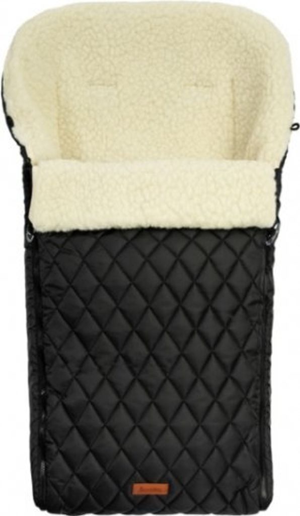 SENSILLO Warm Fußsack Kinderwagen Winter Babywanne Fußsack Buggy - Schwarz
