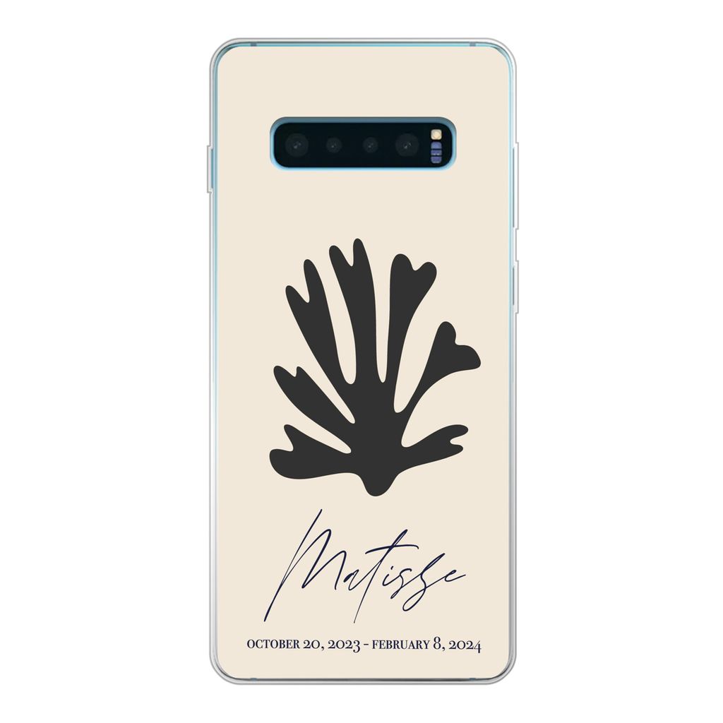 MuchoWow Handyhülle Schutzhülle Hülle für Samsung Galaxy S10 Plus Blumen - Abstrakt - Matisse Silikon Softcase Handy Hülle - Schutzhülle