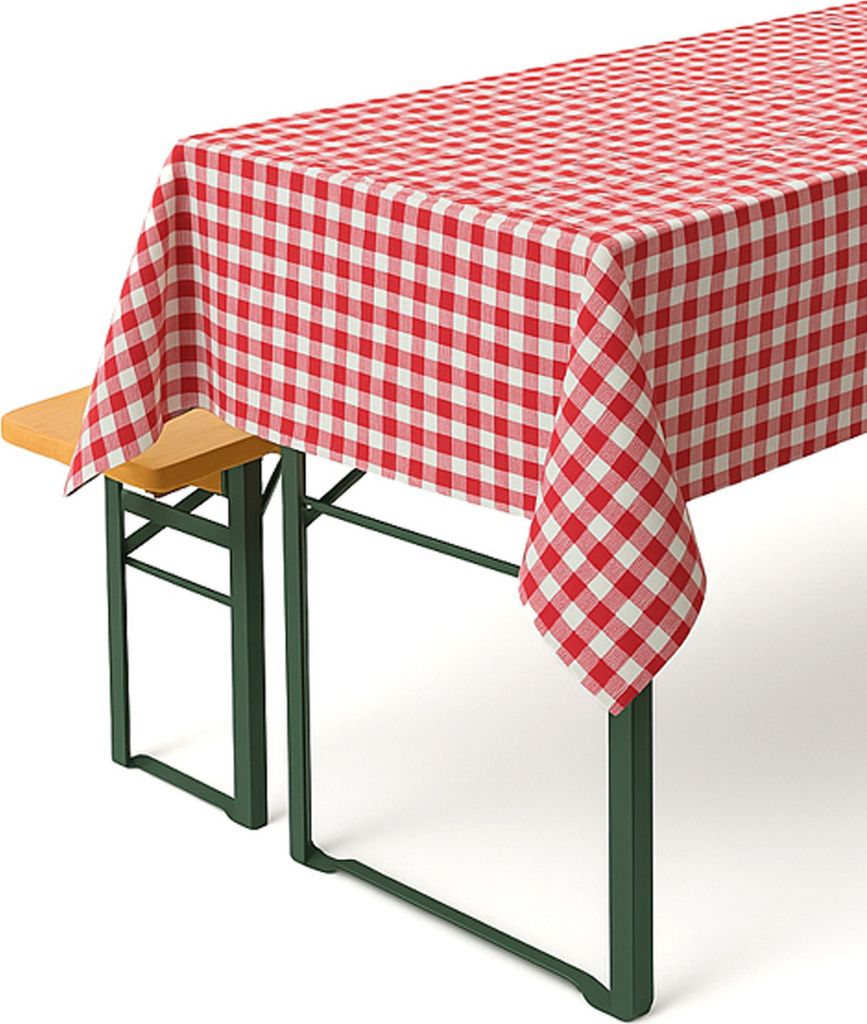 Tischdecken für Biertische Landhaus kariert