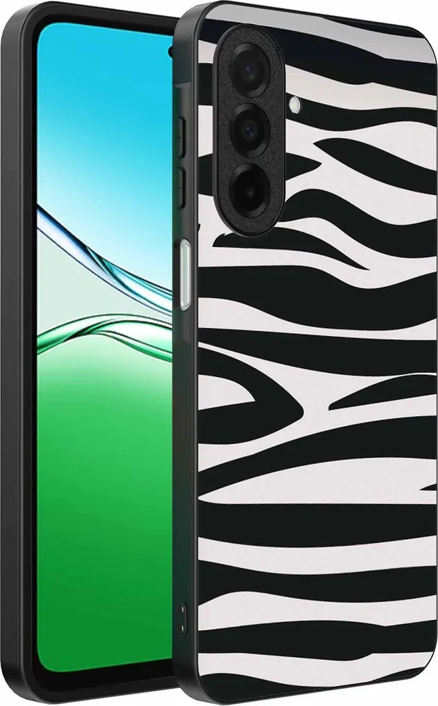 Cover Oppo A5 Zebra Print | Custodia Streetwear TPU Nero Bianco