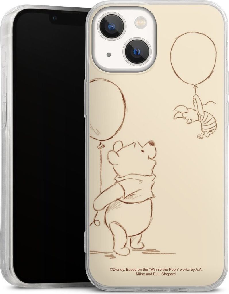 DeinDesign Slim Hülle für Apple iPhone 13 Mini Silikon Case Ultra Dünn Handyhülle Disney Offizielles Lizenzprodukt Winnie Puuh