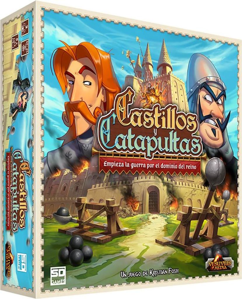 Sd Games Brettspiel Geschicklichkeit Burgen Und Katapulte Belagerung Mehrfarbig Mehrfarbig One Size