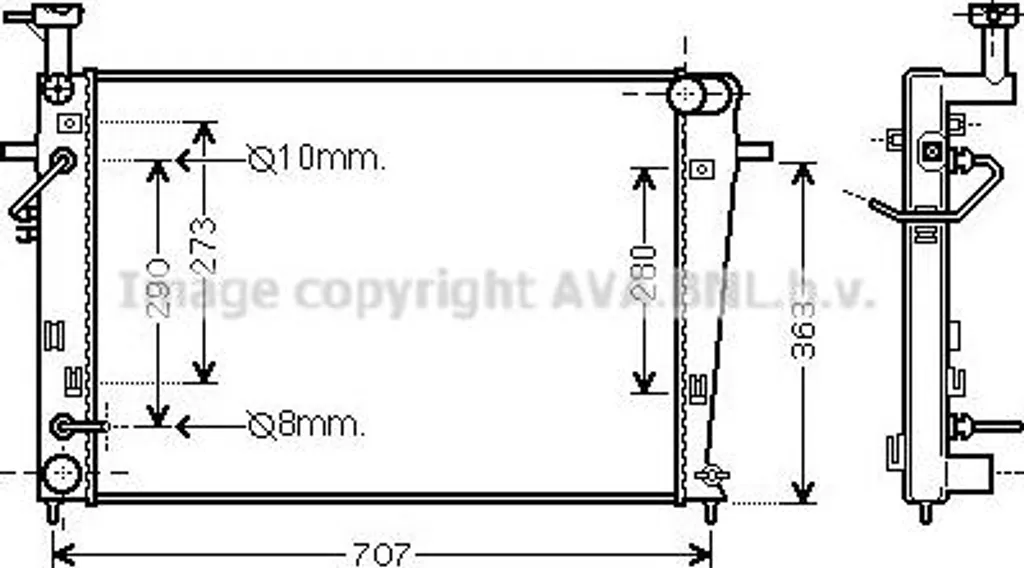 Radiateur de refroidissement moteur pour Hyundai Tucson 2.0 OE 253102E850