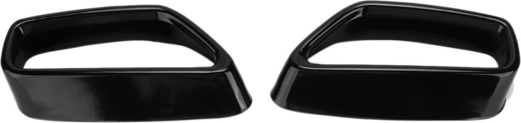 2pcs Auspuff -Heckrohrspitze Abdeckung Gloss Schwarzer Produktbild 