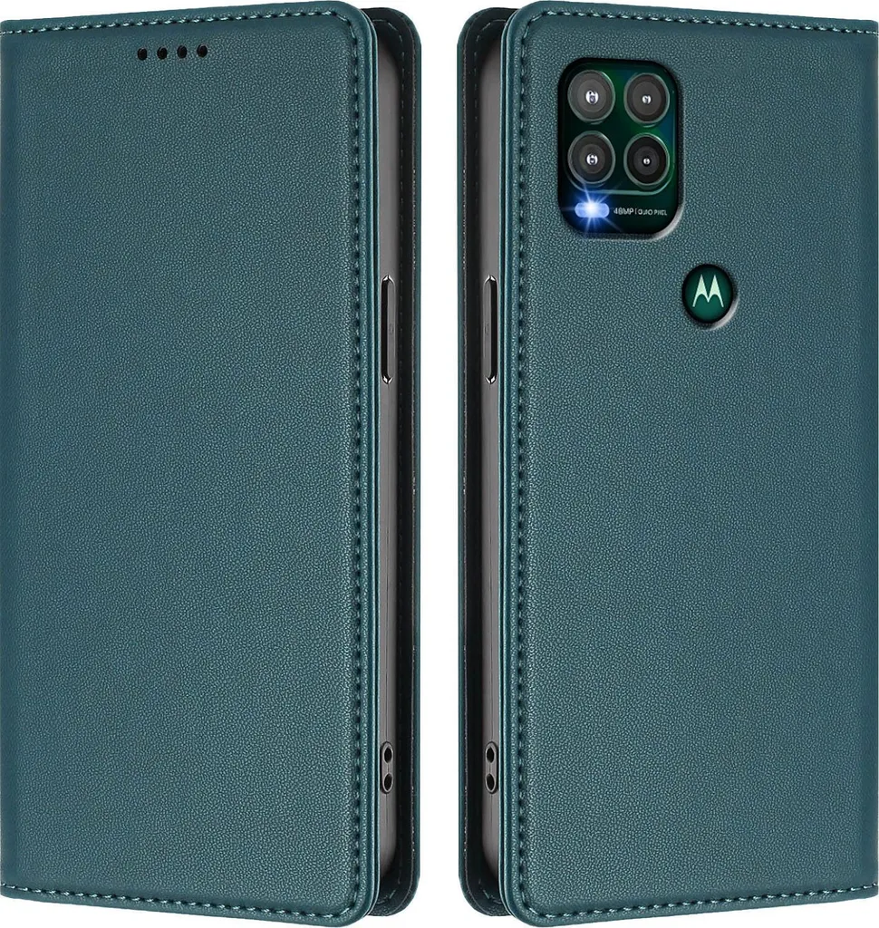 Custodia Motorola Moto G Stylus 5G 2021 | Pelle Flip Magnetica Verde