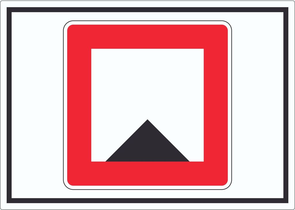 Begrenzte Fahrwassertiefe Tiefe unter Wassserspiegel begrenzt Symbol A9 (37x52mm)