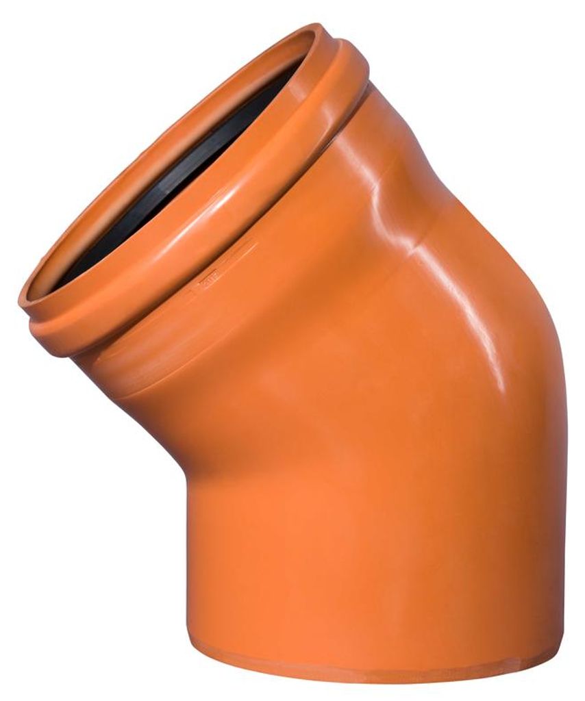 Koleno kanalizační PVC Osma KGB 45°, DN 400, oranžová Obrázek produktu 