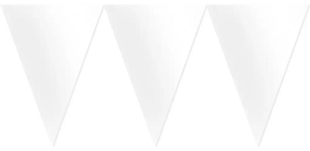 amscan Wimpelkette weiß 450 cm