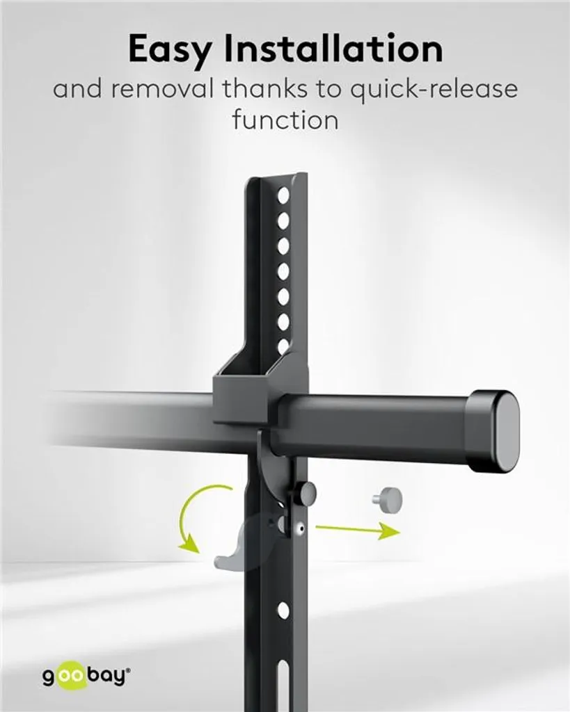 Support Mural TV Orientable pour Grand Salon et Écran Géant 90"