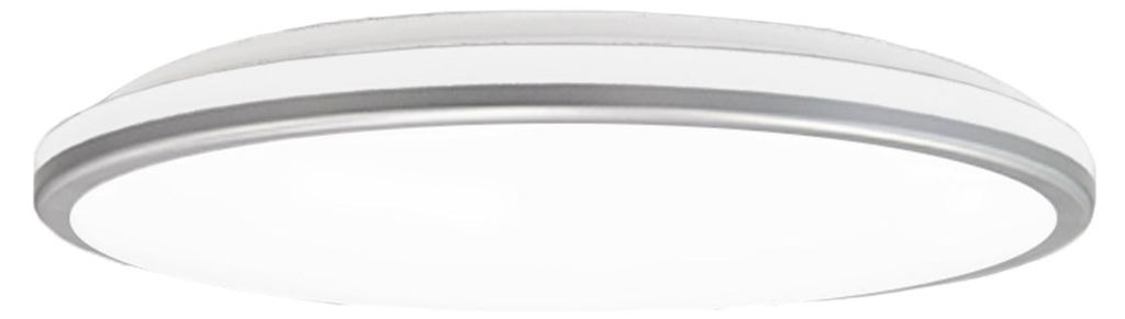 BLULAXA LED-Wand- und Deckenleuchte Medinia-S, 16 W, 3000 K, 2000 lm, warmweiß, IP20, weiß/silber, 285 mm