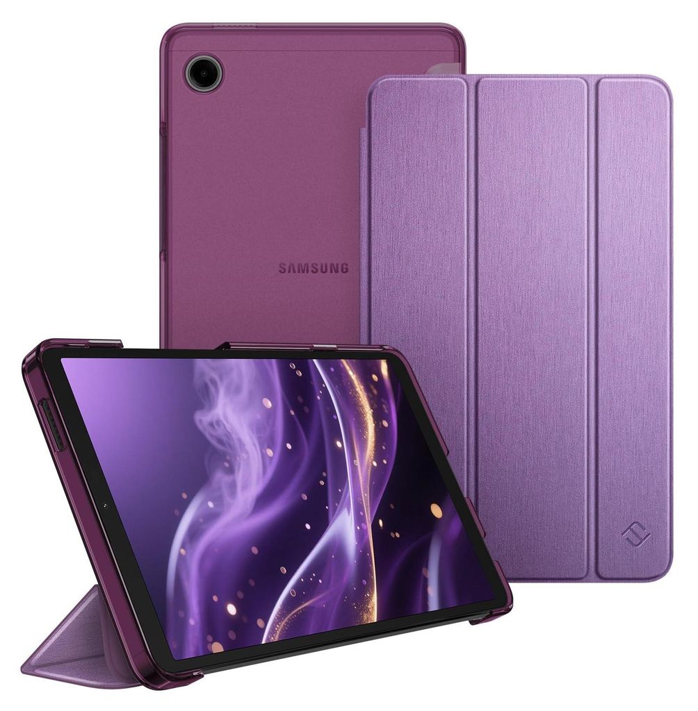 Fintie Hülle für Samsung Galaxy Tab A11 8,7" 2025/ Tab A9 8.7 Zoll Tablet, Ultra Dünn Schutzhülle mit Transparenter Rückseite, Lila