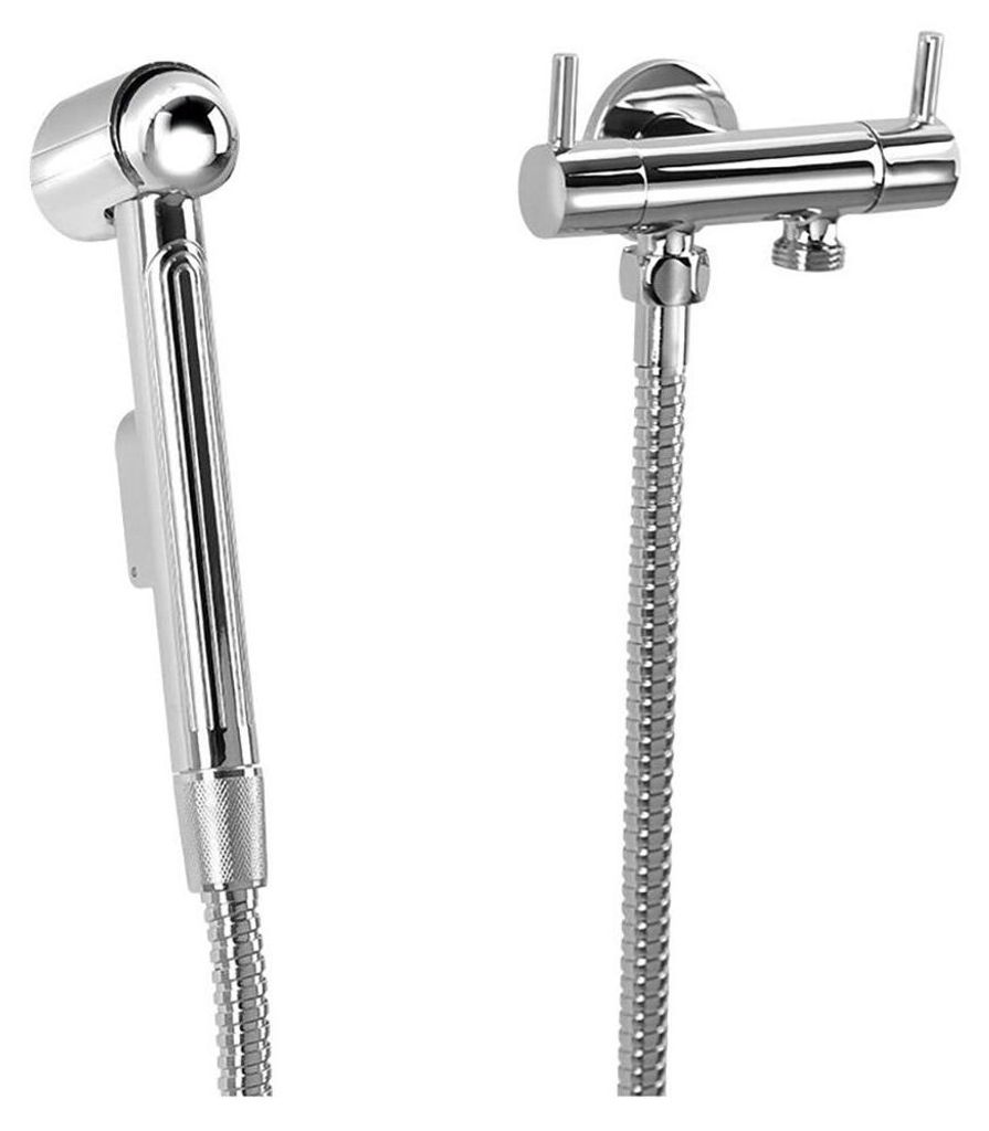 Sapho toiletsproeier met dubbele ventiel en aansluiting Productafbeelding 