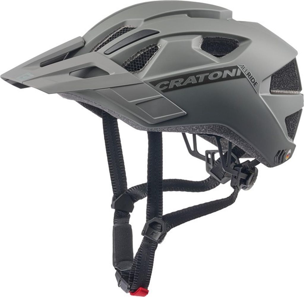 Cratoni Fahrradhelm AllRide dunkelgrau matt, Gr. Uni (53-59cm)