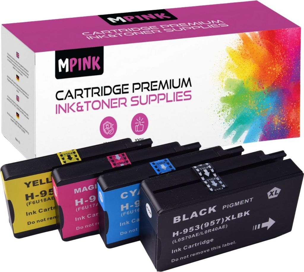 4x Druckerpatronen für HP L0S70AE F6U16AE F6U17AE F6U18AE CMYK OfficeJet Pro 7700 8210 8720 Series