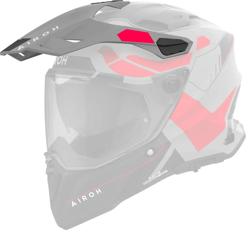 Écran Airoh Commander 2 Anti-rayures Mavick Gris Mat Orange Résistant