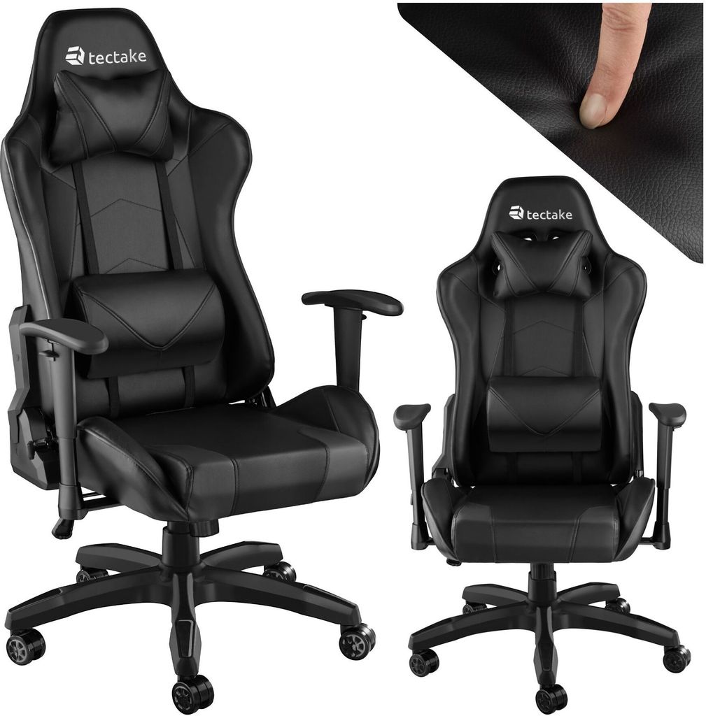 tectake® Racing Gaming Stuhl Twink ergonomische Form, mit Produktbild 