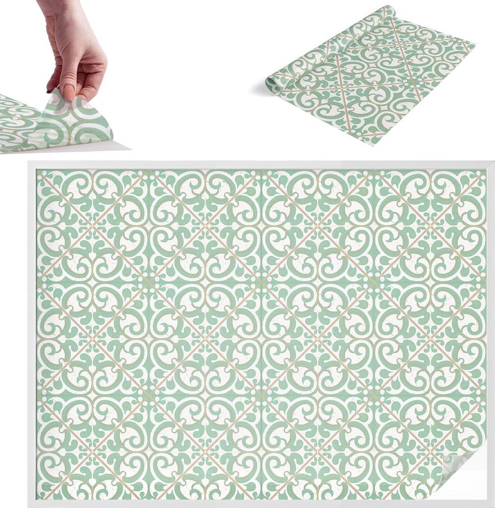 Sichtschutzfolie – 146x200 cm – Buntglas / Stained-Glass Design – blickdicht & dekorativ – selbstklebende Glasdekorfolie – UV-Schutz, ein...