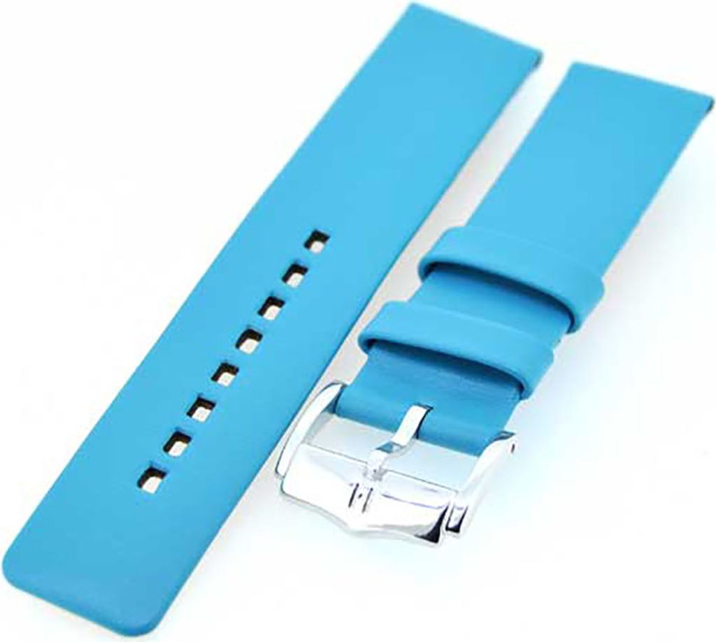 Uhrenarmband Hirsch 031021832-20 hellblau 20mm Lederband NEU