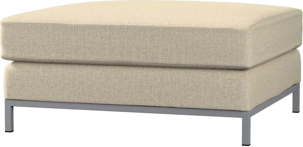 Dekoria Bezug für Kramfors Hocker, beige- grau, Husse, Kramfors Hocker