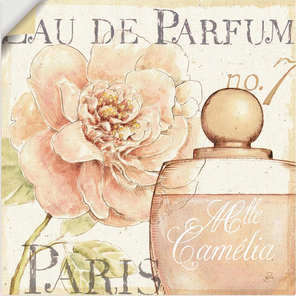 ARTland Wandbild, selbstklebend Blumen und Parfum II Größe: 30x30 cm