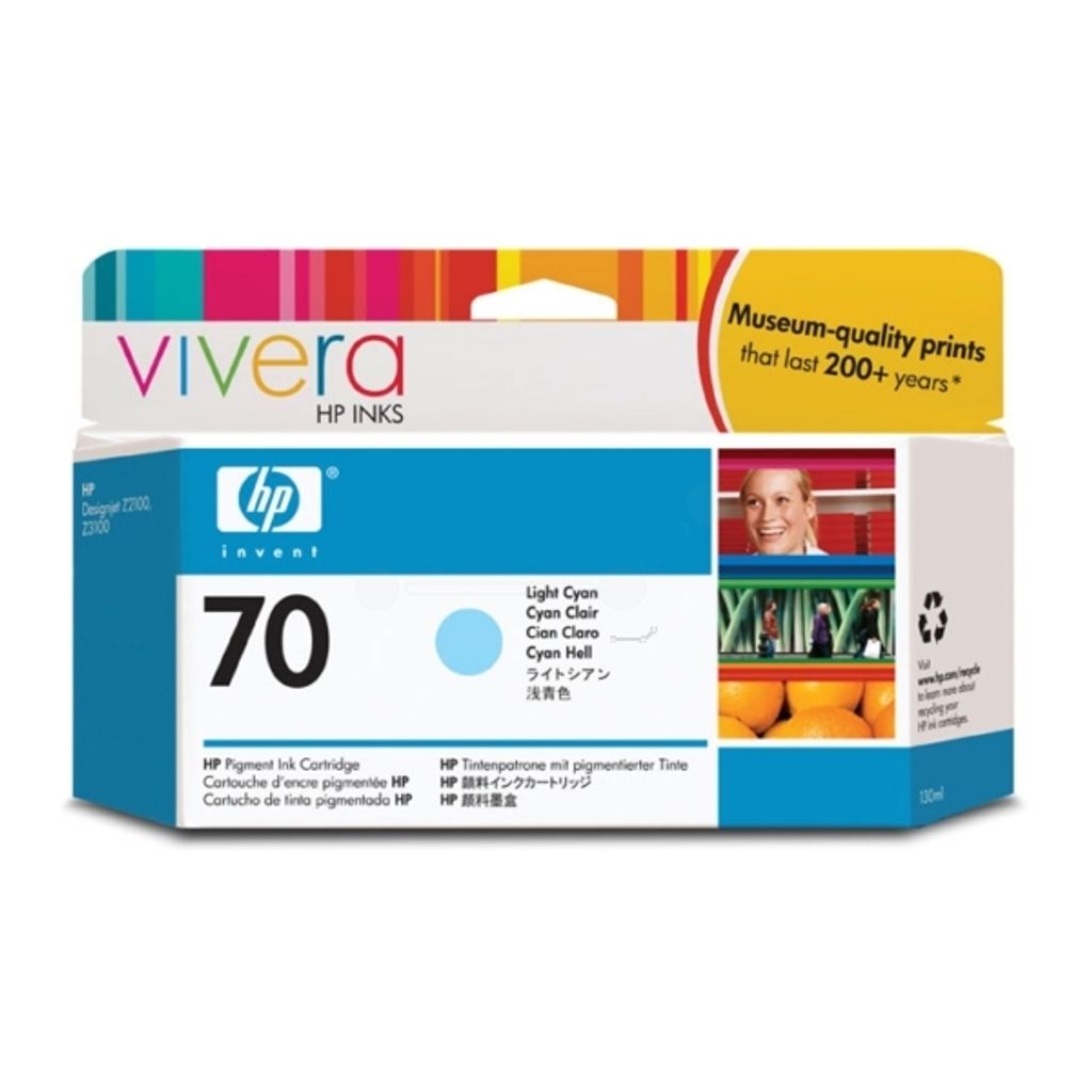 HP C 9390 A Tintenpatrone cyan light Vivera No. 70 Produktbild 