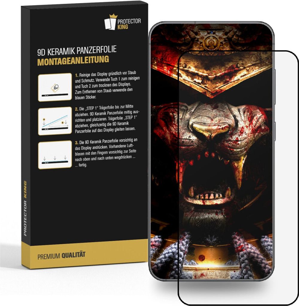 2x 9D Keramik für Samsung Galaxy A32 FULL-COVER Panzerfolie Displayschutz Panzerschutz Schutzfolie Displayfolie Folie ANTI-SHOK ANTI-BRUCH-ANTI-STOß