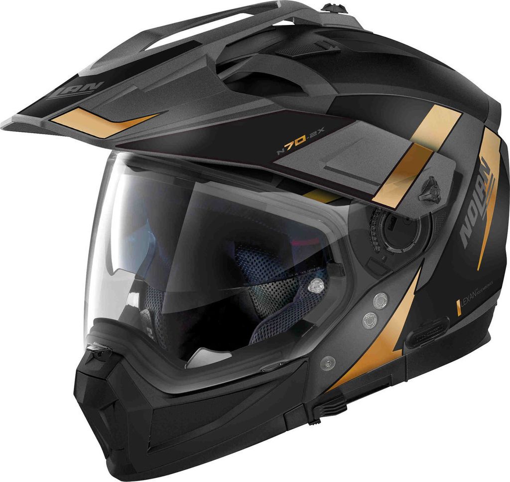 Nolan N70-2 X 06 Skyfall N-Com Helm, schwarz/gold, S (56)