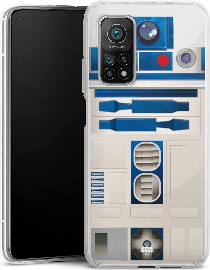 DeinDesign Handyhülle für Xiaomi Mi 10T Pro 5G Silikon Hülle Case Smartphone Schutzhülle Fanartikel Star Wars R2D2