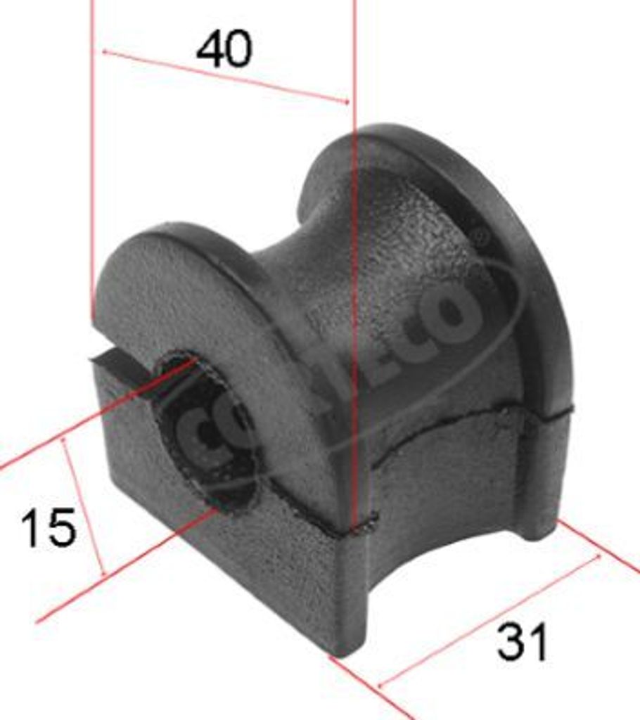 CORTECO 80000462 Lagerung Stabilisator Stabigummi für FORD Fiesta Mk4 Schrägheck (JAS, JBS) KA (RB)