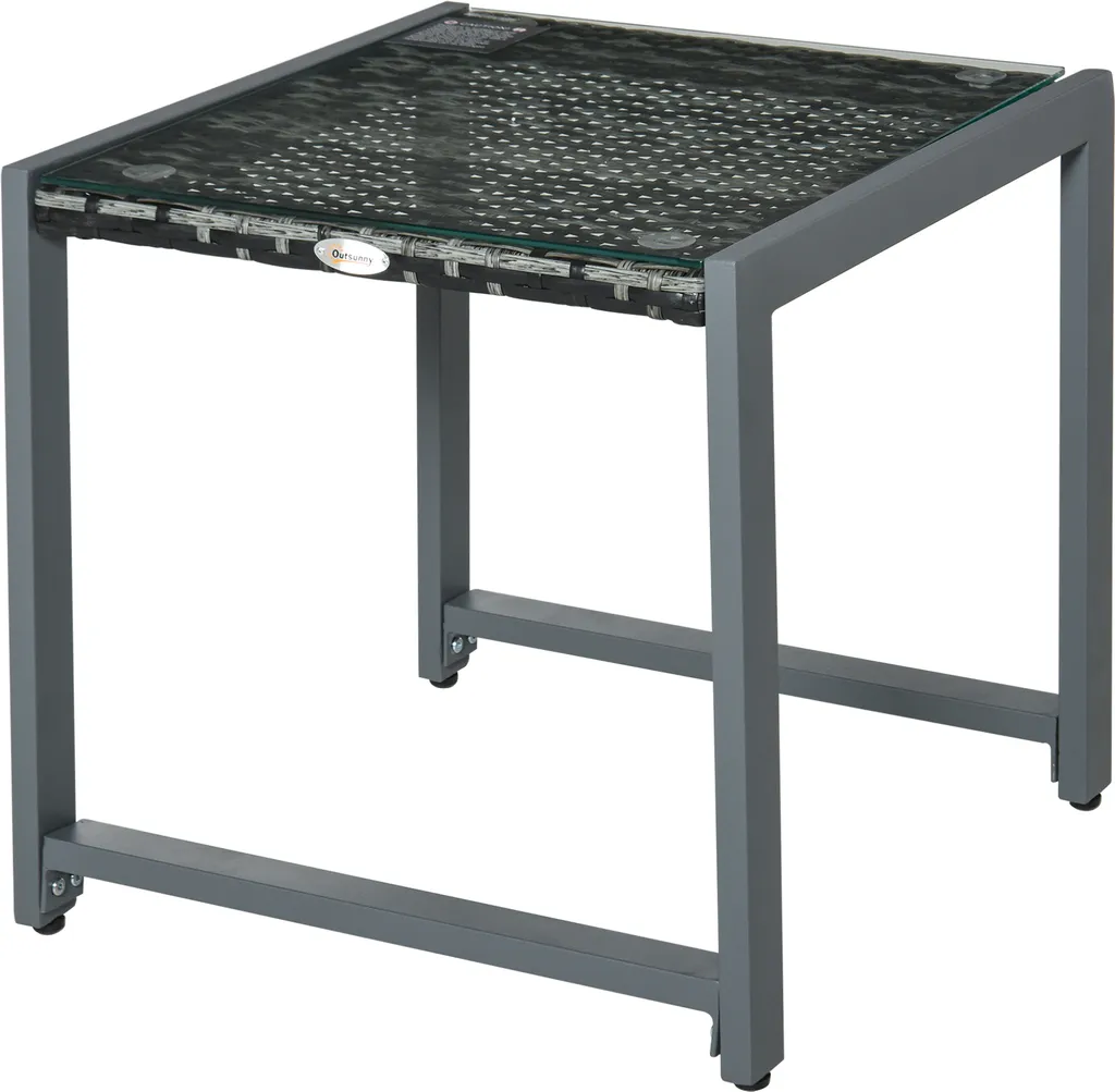 Table d'appoint extérieure résistante aux UV et intempéries en aluminium