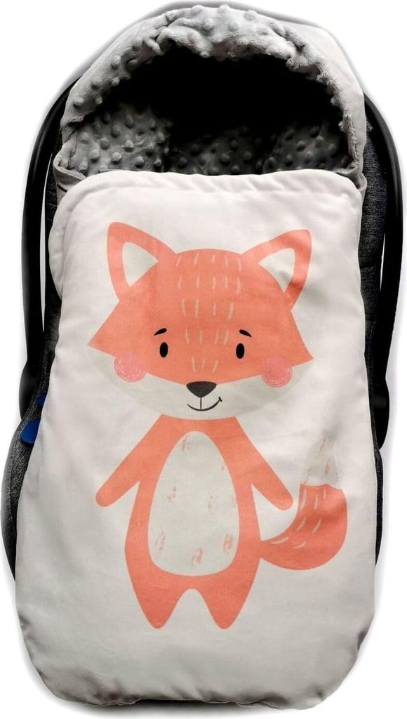 Love Gifts Einschlagdecke Babyschale 80 * 85 cm, Baby Erstausstattung für Autositz, Kuscheldecke für Kinderwagen aus Baumwolle/Samt z.B. passend