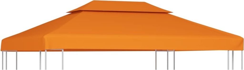 Pavillon-Ersatzdach 310 g/m² Orange 3x4 m