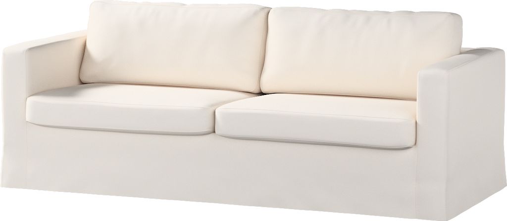 Dekoria Bezug für Karlstad 3-Sitzer Sofa nicht ausklappbar, lang, hellbeige, Bezug für Sofahusse, Karlstad 3-Sitzer