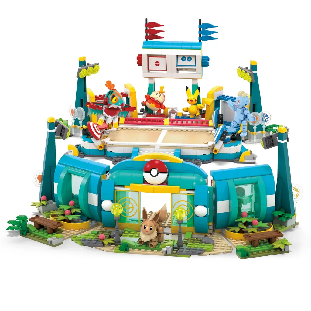Stade d'entraînement MEGA Pokémon - Coffret de Construction Interactif - 4