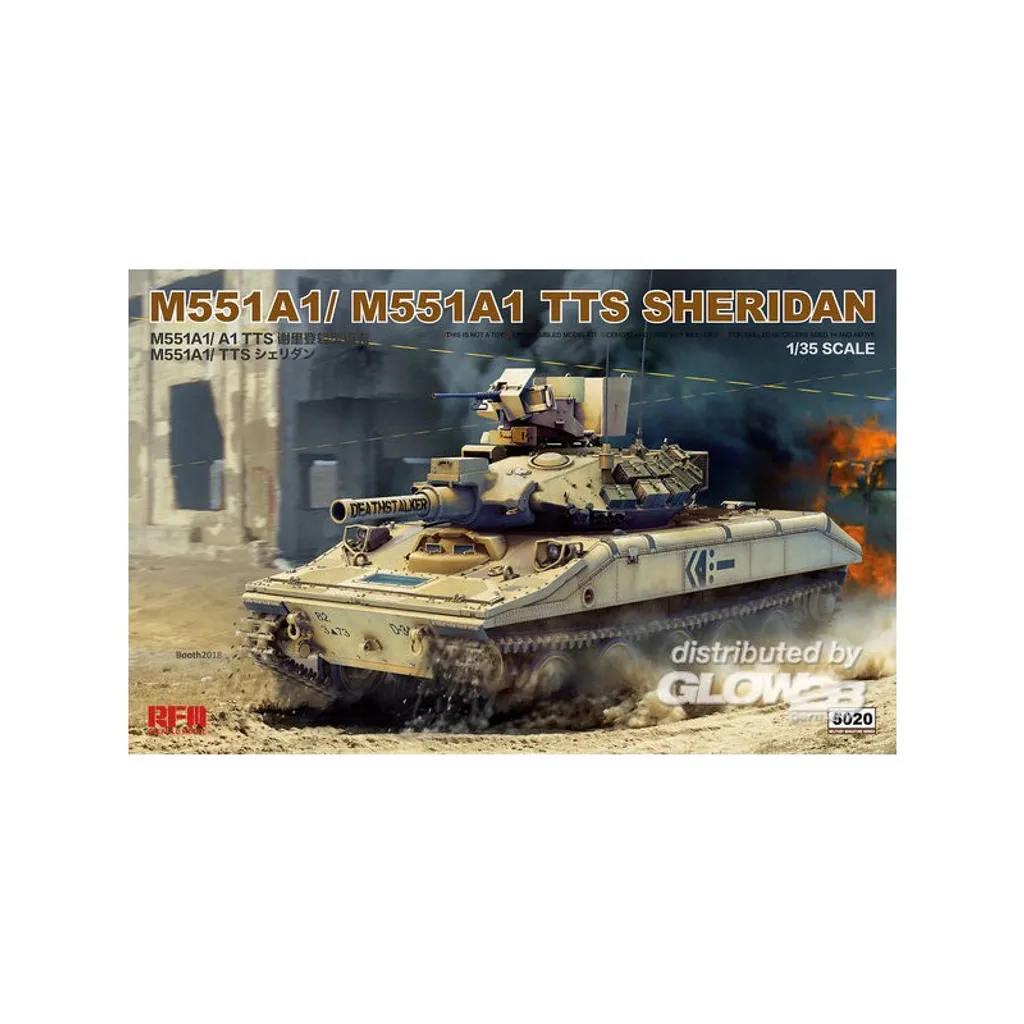 Maquette Rye Field Model 1/35 M551A1 Sheridan - Char US détaillé