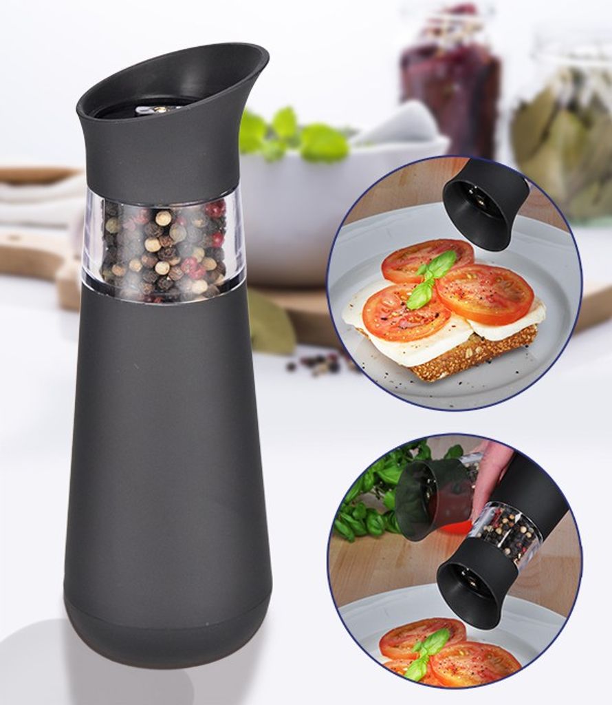 Elektrische Pfeffermühle mit Beleuchtung - Salzstreuer Pfeffer Mühle