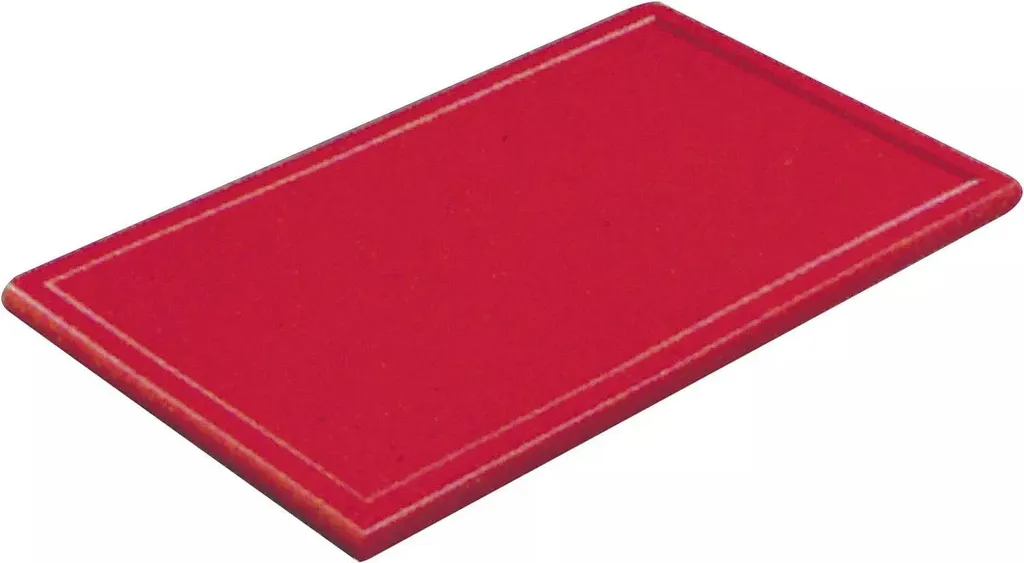 Tagliere HACCP Rosso GN 1/1 per Carne Cruda - Scanalatura Liquidi