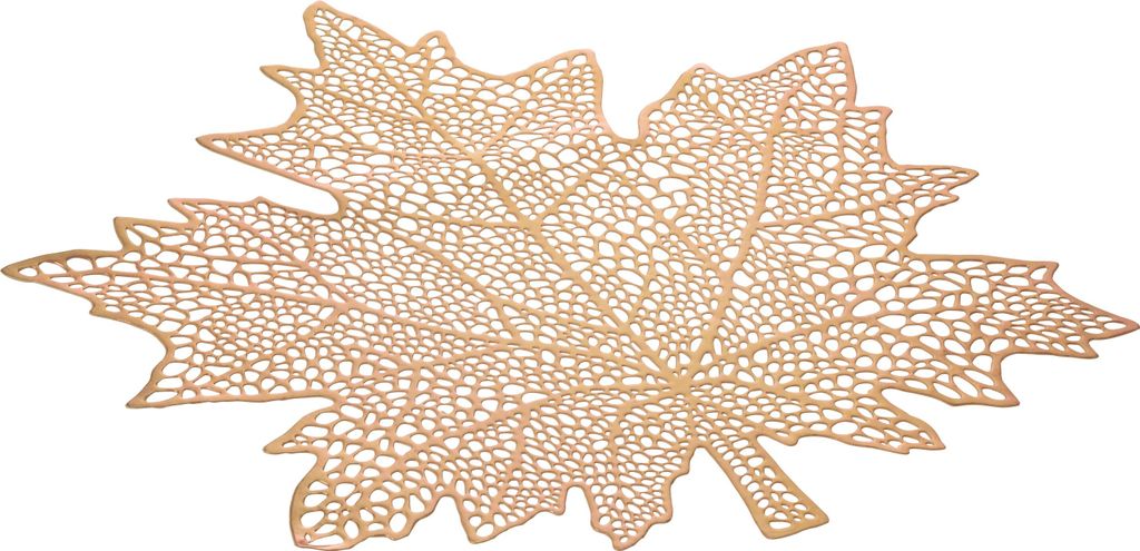 J-Line Tischset Leaf Plastik Hellrosa