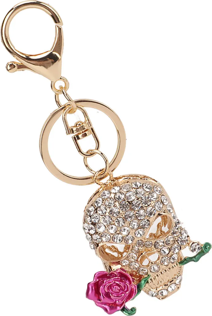 Offerta Portachiavi Teschio Strass: Il Miglior Accessorio Auto e Borsa