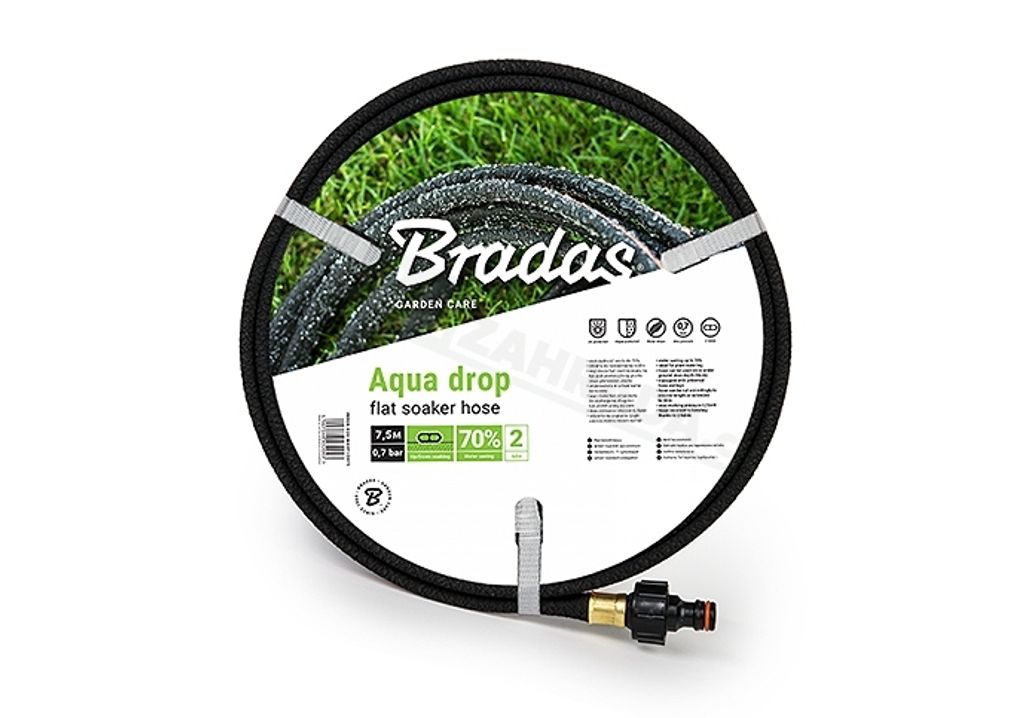 Tubo da giardino AQUA DROP FLAT 1/2 - 15m Immagine del prodotto 