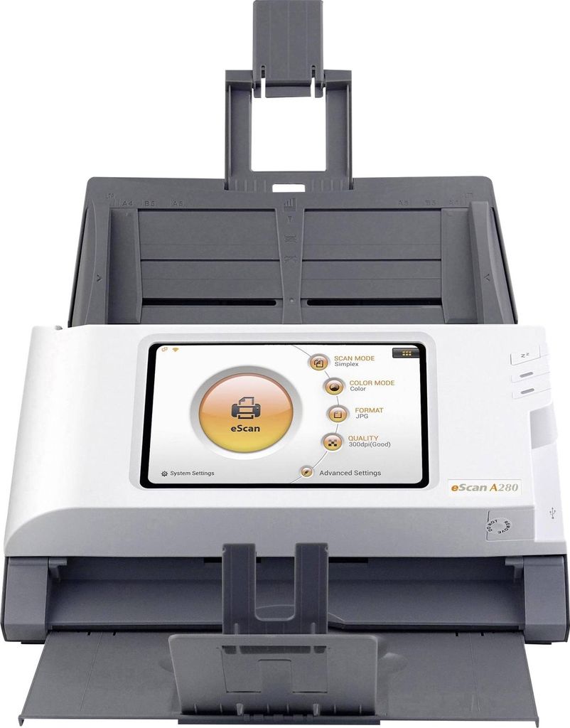 Plustek eScan A280 - Essential - Dokumentenscanner - CCD - Duplex - Legal - 600 dpi x 600 dpi - bis zu 20 Seiten/Min. (einfarbig)