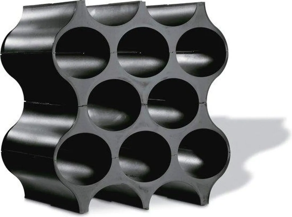 Casier à bouteilles noir modulaire : stop au désordre avec 4 tiroirs