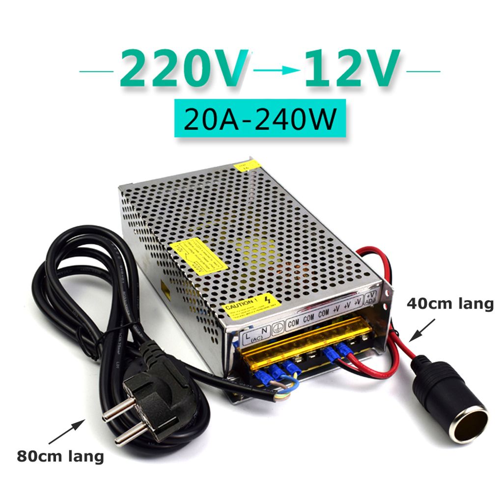 Netzteil 230V AC / 12V DC / 1,5A mit 5,5mm / 2,1mm Stecker, 6,49 €
