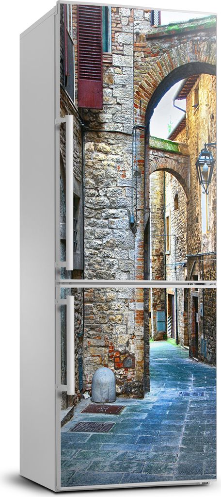 Tulup Kühlschrankdekoration - 70x190 cm - Aufkleber auf dem Kühlschrank - italienische Straßen