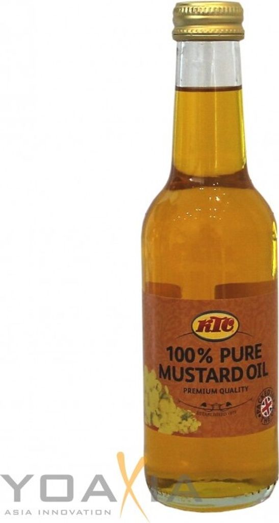 [ 250ml ] KTC Reines Senföl für Ayurwera Massage Anwendungen / 100% PURE MUSTARD OIL