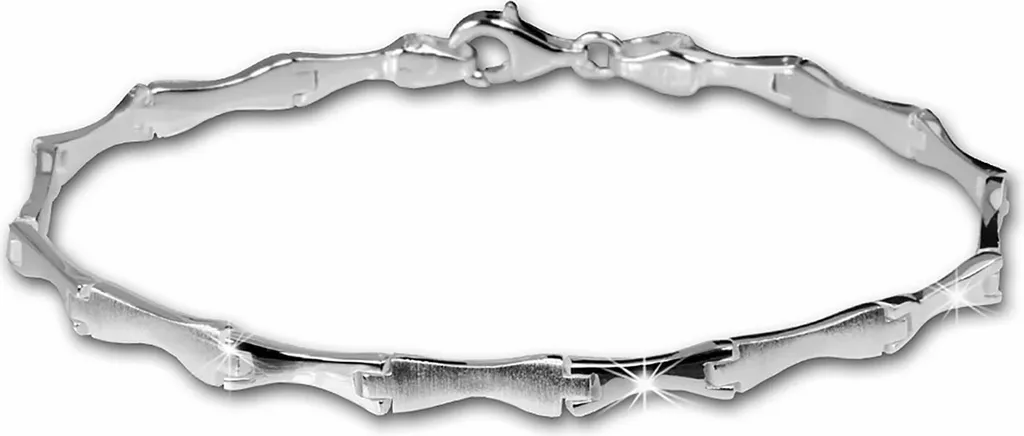 Bracelet femme SilberDream en argent sterling 925 mat 19,3cm SDA405