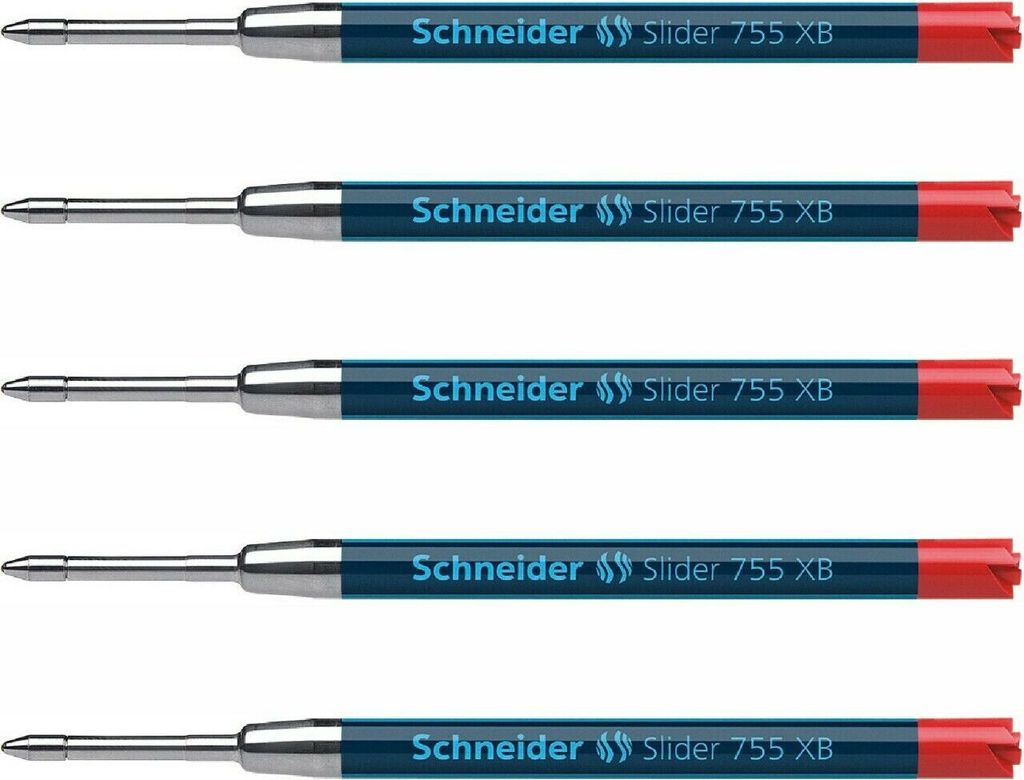 Schneider Slider Kugelschreiber Mine XB 5er-Set rot Produktbild 