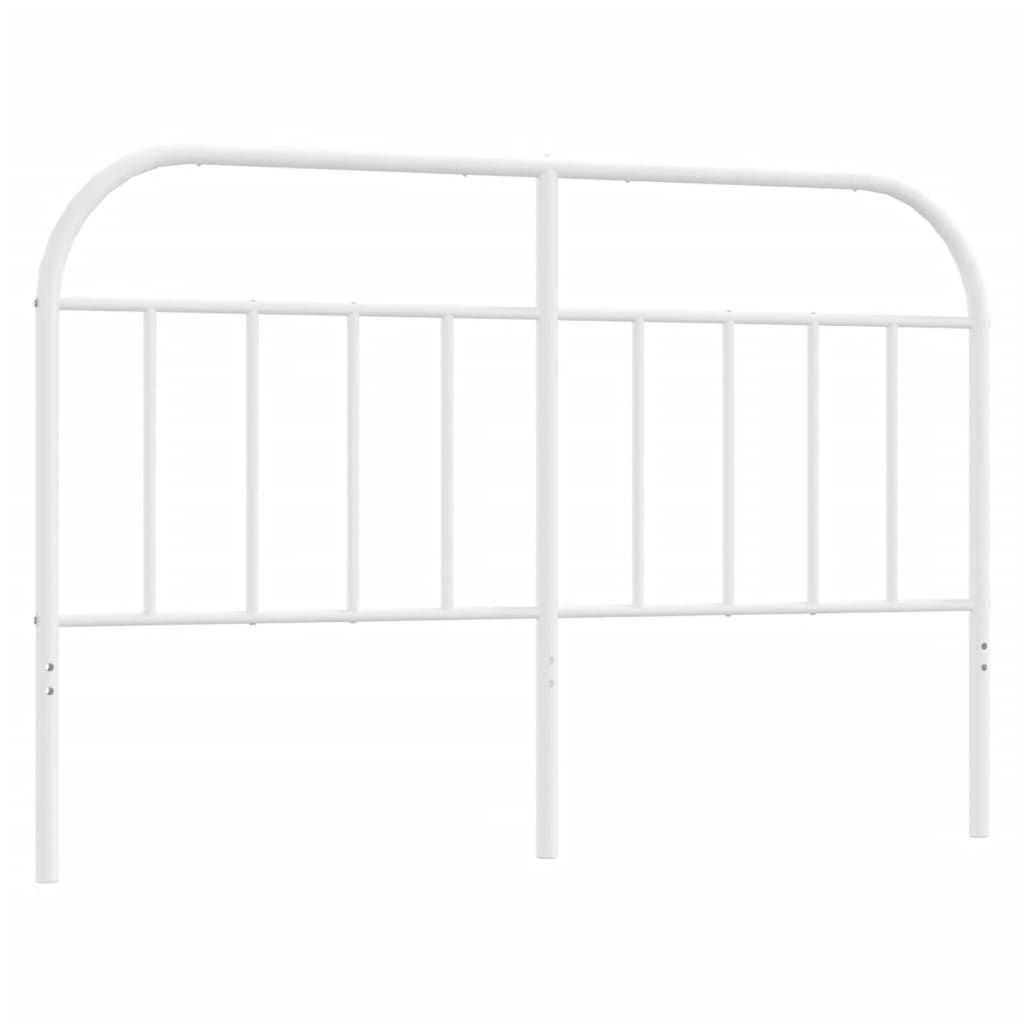 Ersatz-Kopfteil Metall Weiß 135 cm