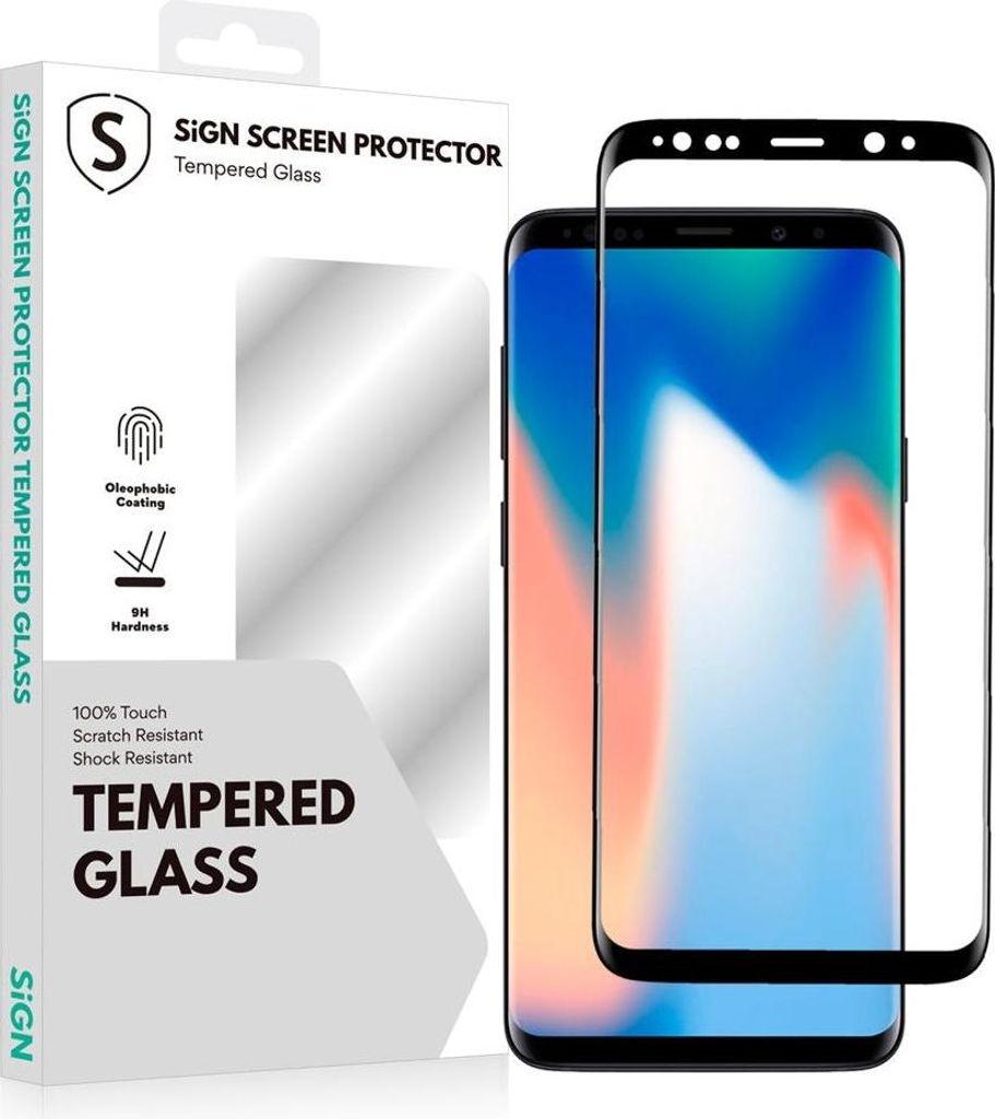 3D Full Cover Displayschutz aus gehärtetem Glas für Samsung Galaxy S9